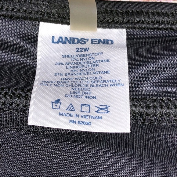 Lands End Black Swim Shorts Size 22W - Picture 5 of 8